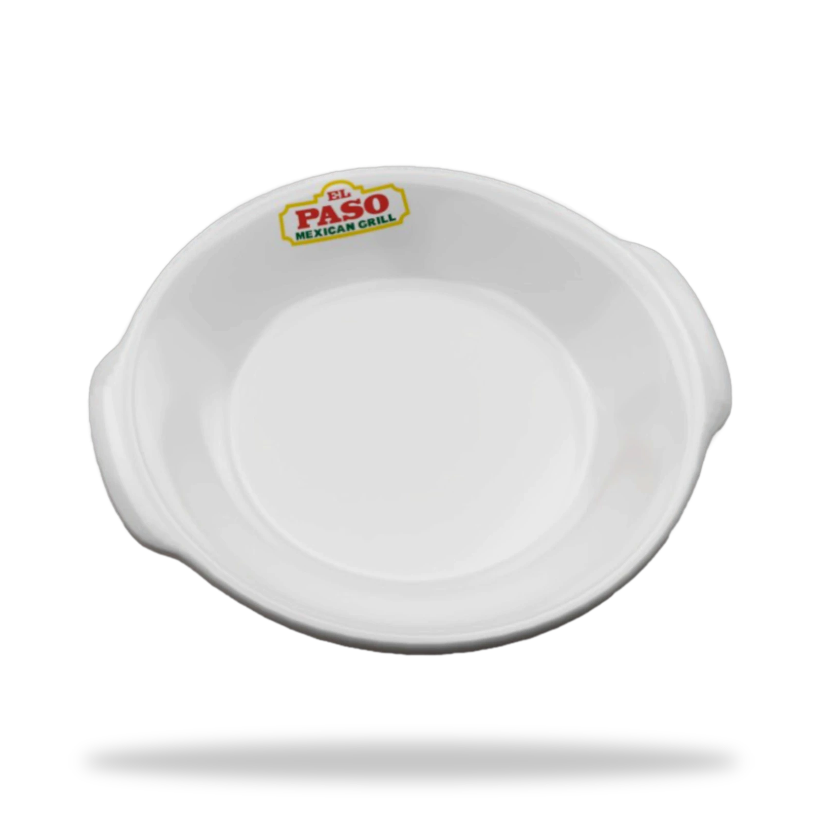 Plato Cacelora polar logo - Anfora Blanco